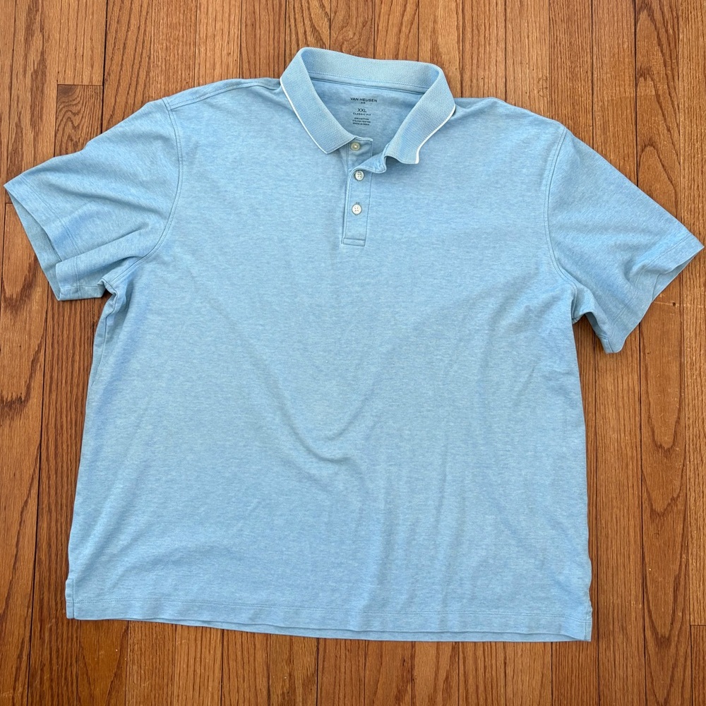 Van Heusen Air Light Blue Polo Shirt